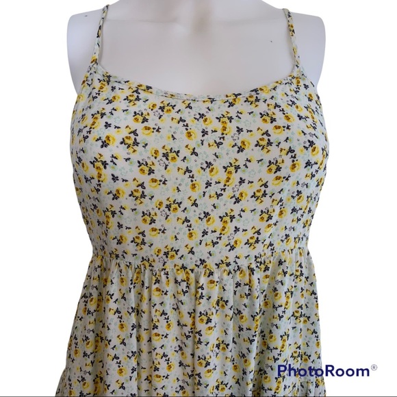 H&M Divided Yellow Floral Patterned Dress - Picture 2 of 11